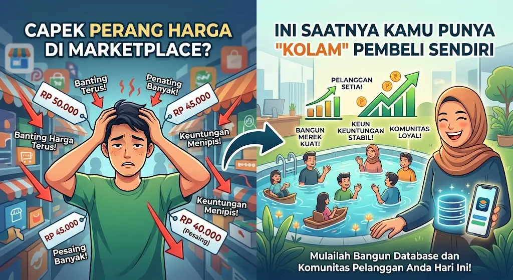 Capek Perang Harga? Cara Membangun Kolam Pembeli Sendiri di Luar Marketplace