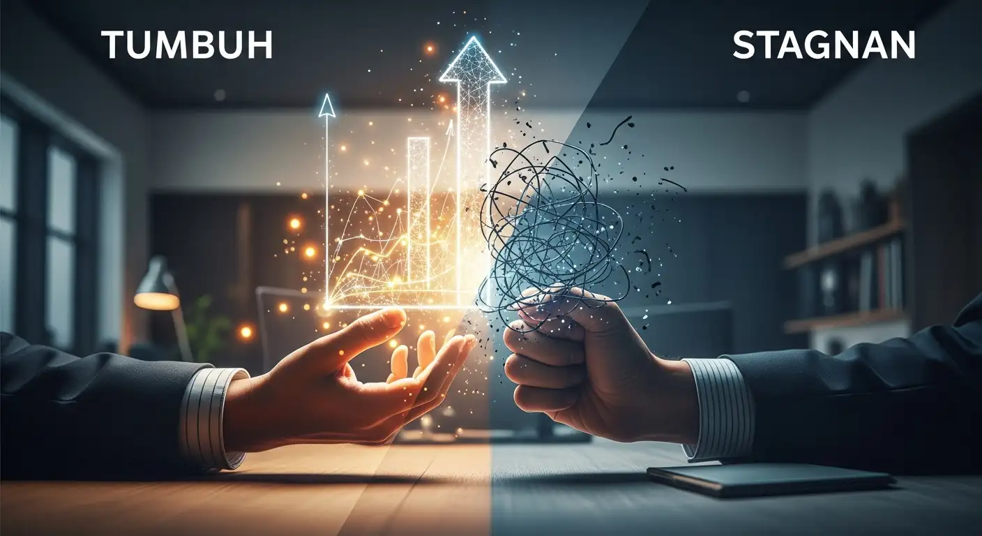 Pola Pikir yang Membedakan Bisnis Tumbuh dan Stagnan: Strategi Mindset untuk Skalabilitas