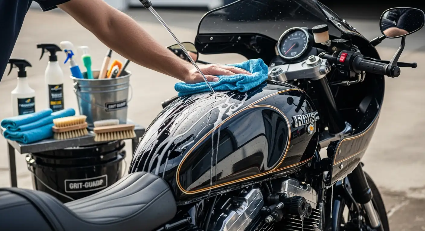Trik Rahasia Mencuci Motor Agar Selalu Kinclong Tanpa Merusak Cat